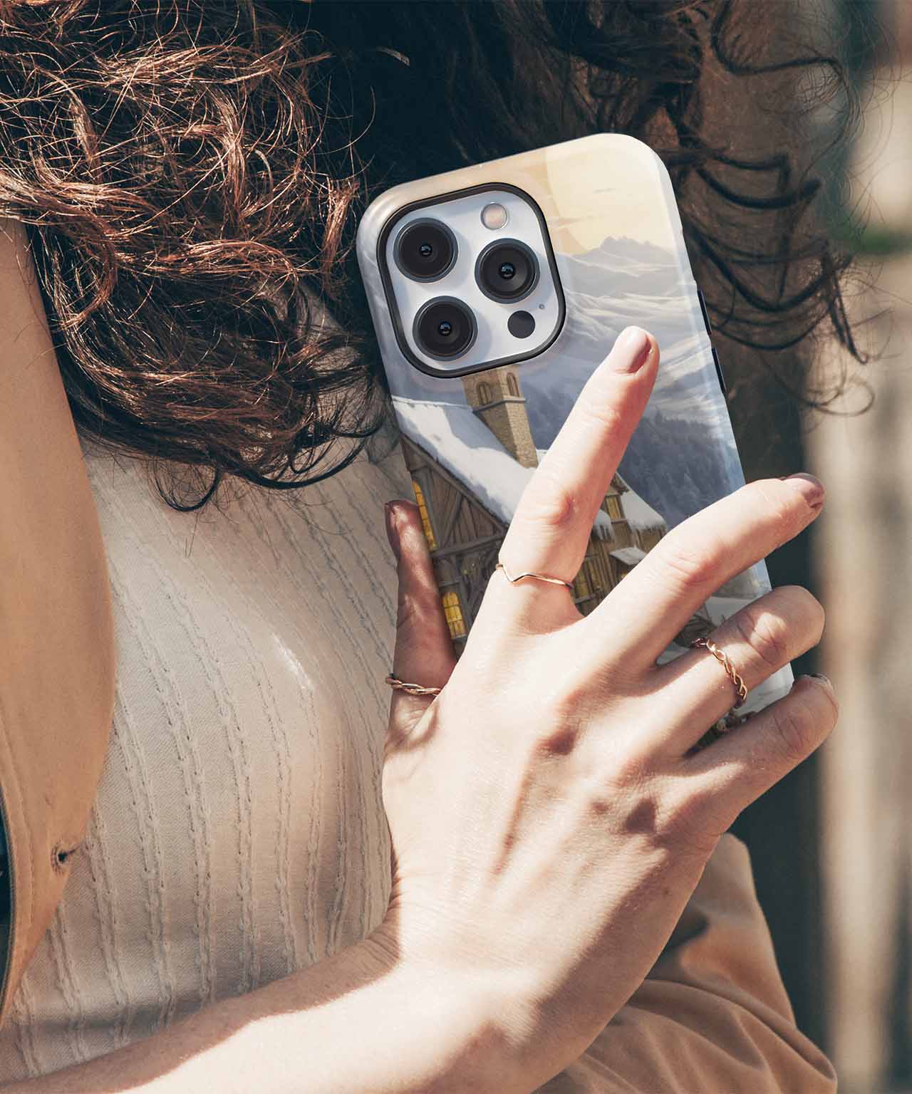 Winter Wonderland Adventure with Cozy Charm iPhone case Case Cazify - Delivery Canada