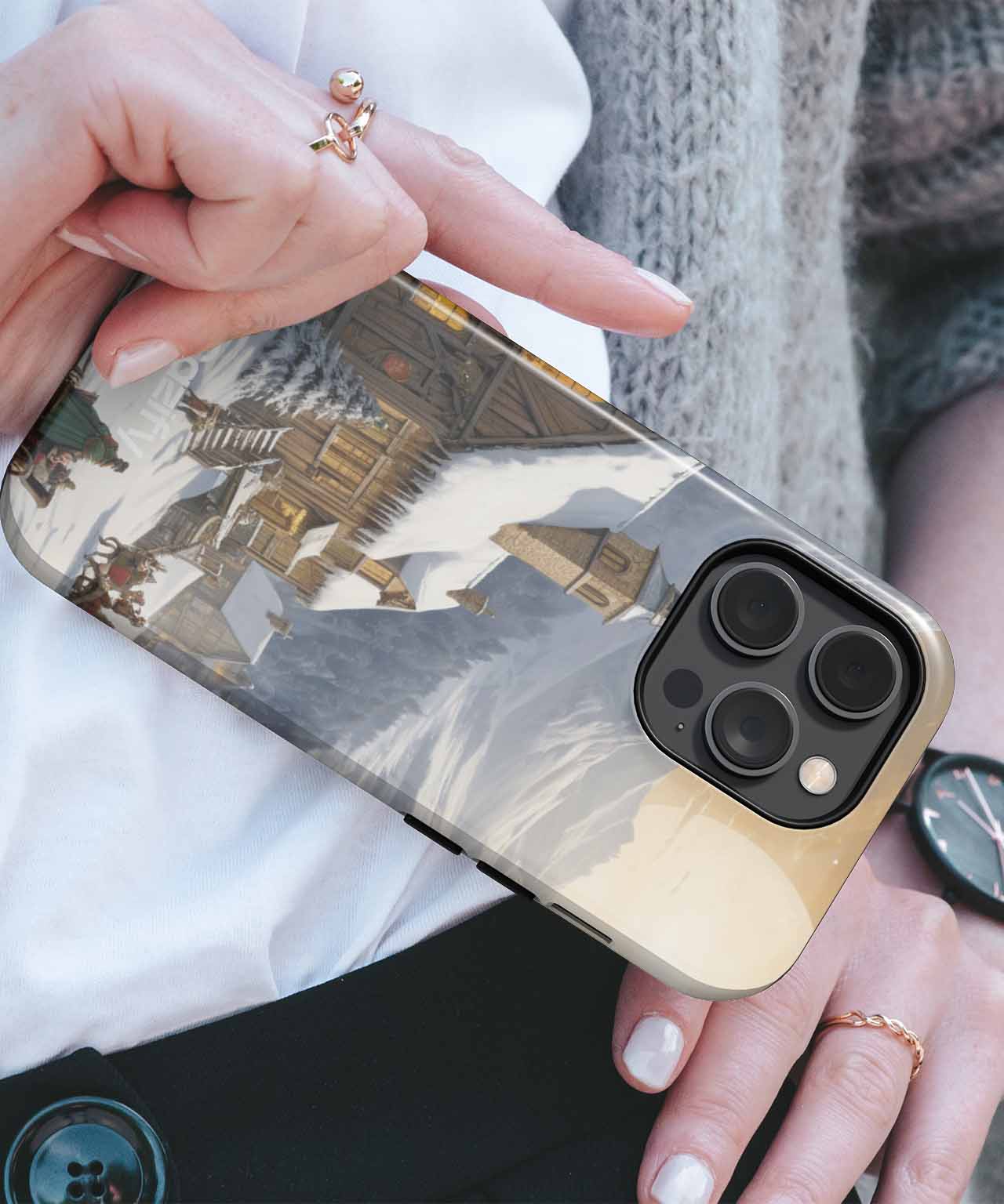 Winter Wonderland Adventure with Cozy Charm iPhone case Case Cazify - Delivery Canada