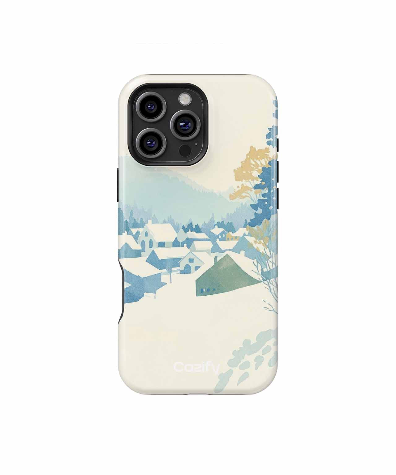 Winter Wonderland Cozy Village iPhone case Case Cazify - Delivery Canada