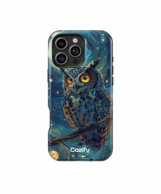 Wise Night Owl Watching Stars iPhone case Case Cazify - Delivery Canada