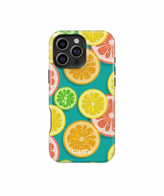 Zesty Citrus Party Background iPhone case Case Cazify - Delivery Canada