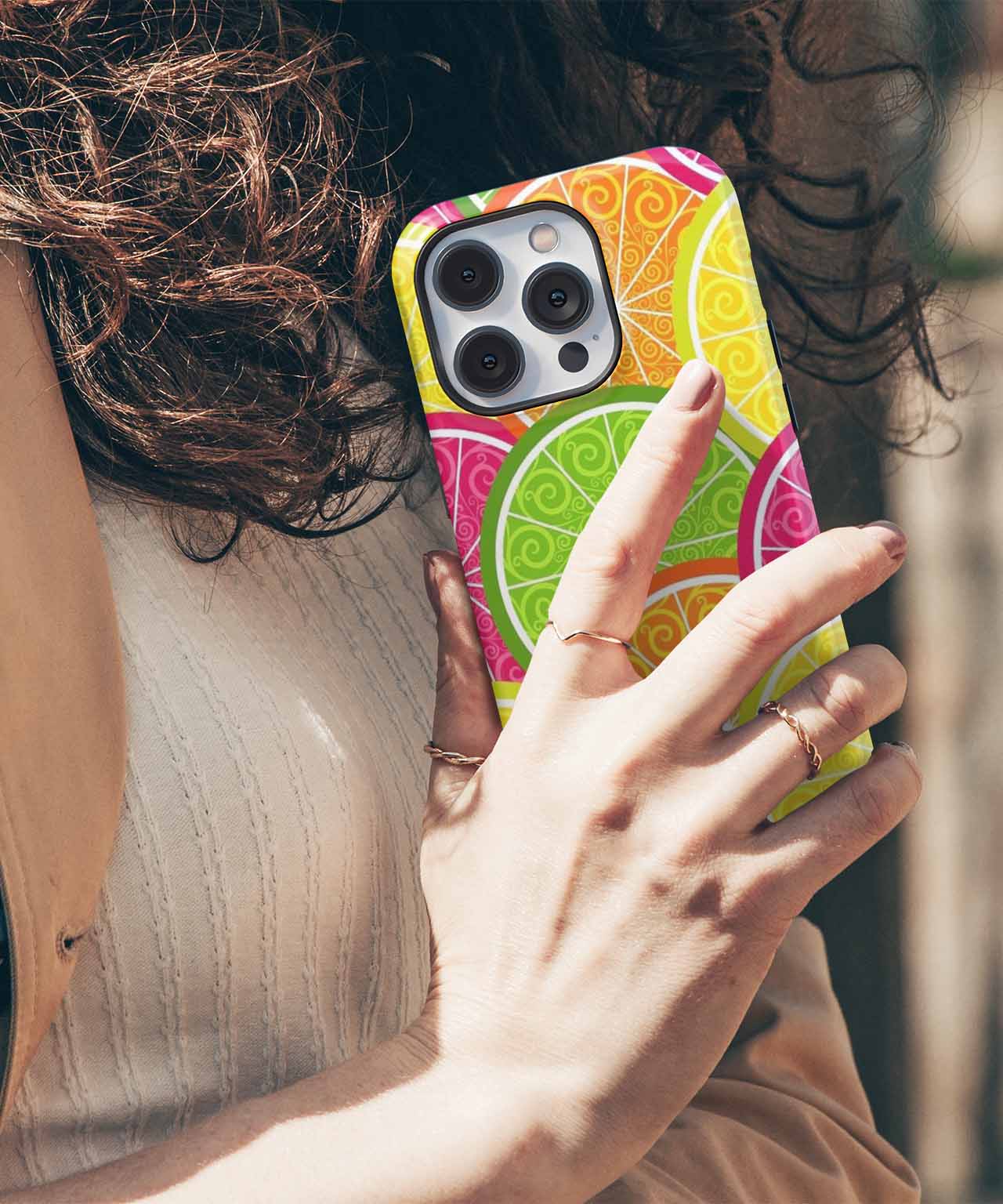 Zesty Fun with Colorful Citrus Slices iPhone case Case Cazify - Delivery Canada
