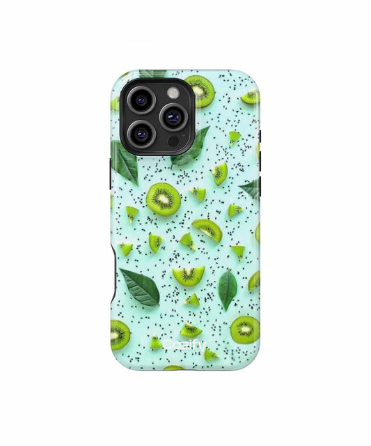 Zesty Kiwi Delight with Fresh Greens iPhone case Case Cazify - Delivery Canada