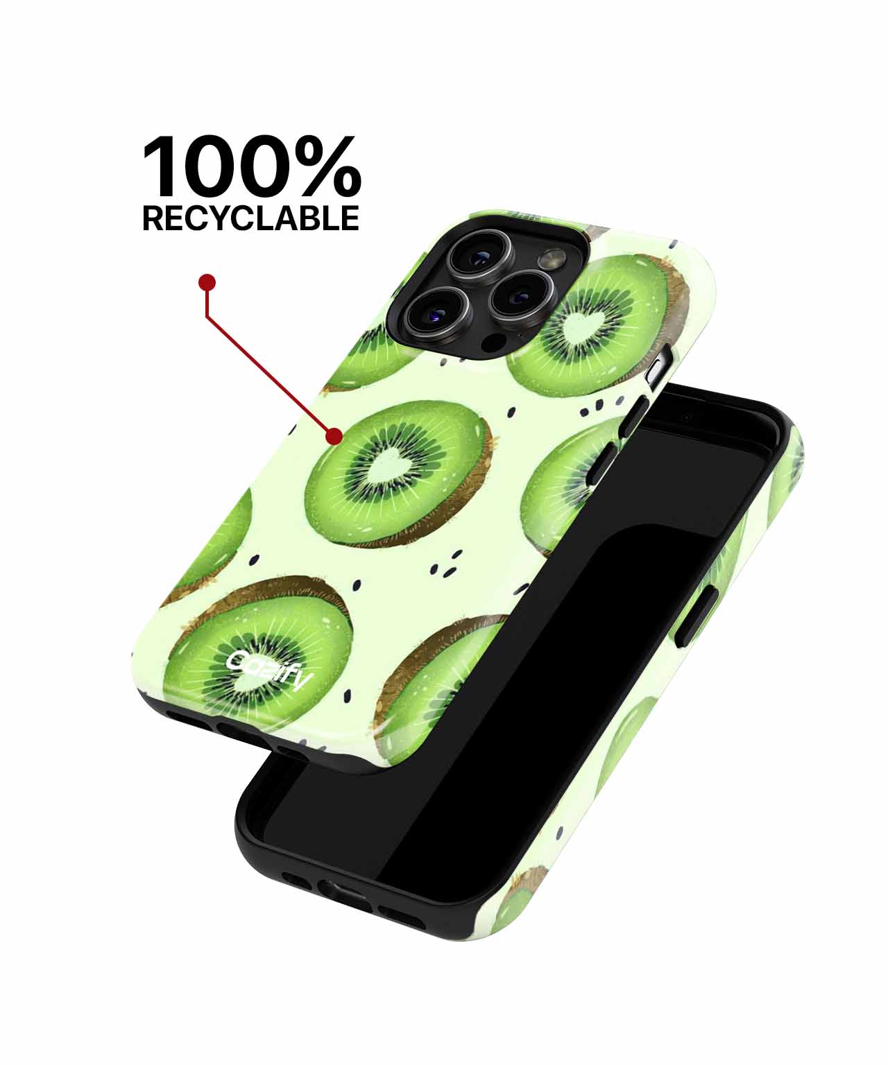 Zesty Kiwi Delightful Slices iPhone case Case Cazify - Delivery Canada