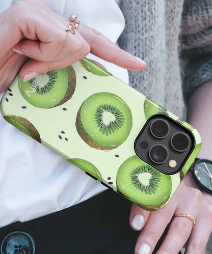 Zesty Kiwi Delightful Slices iPhone case Case Cazify - Delivery Canada