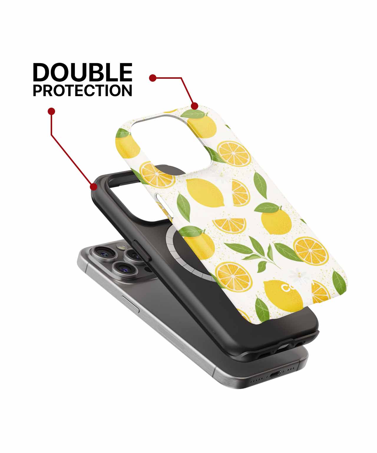 Zesty Lemon Delightful Patterns iPhone case Case Cazify - Delivery Canada