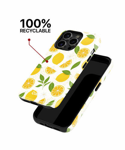 Zesty Lemon Delightful Patterns iPhone case Case Cazify - Delivery Canada