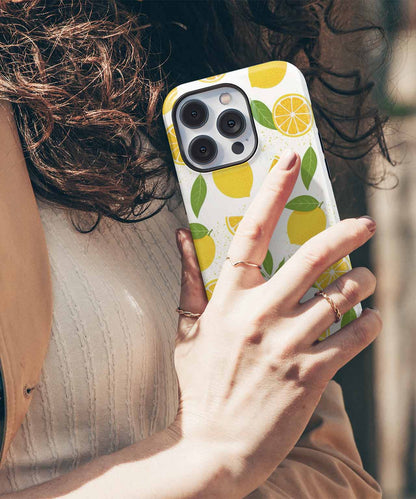 Zesty Lemon Delightful Patterns iPhone case Case Cazify - Delivery Canada