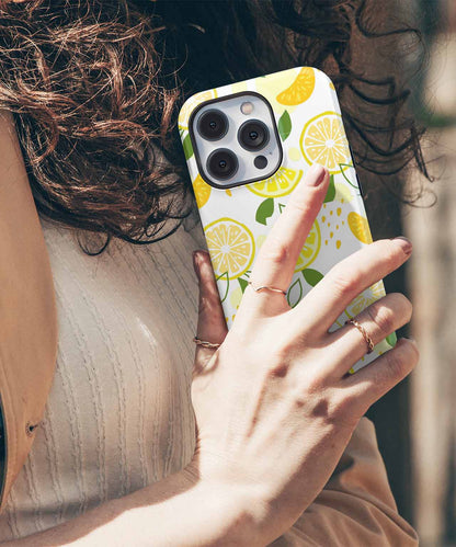 Zesty Lemon Parade of Citrus Delight iPhone case Case Cazify - Delivery Canada