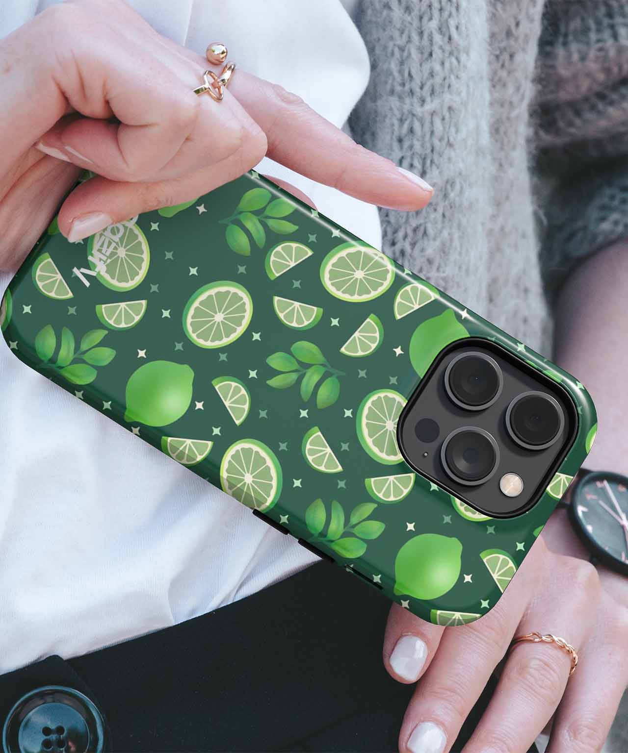 Zesty Lime Garden Party Vibes iPhone case Case Cazify - Delivery Canada