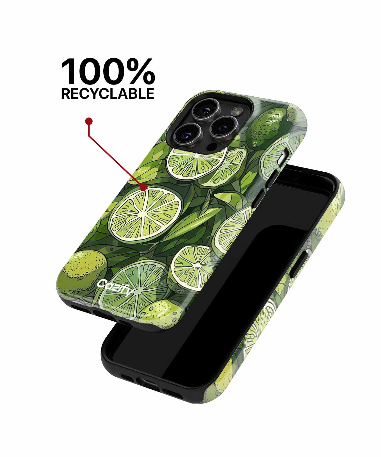 Zesty Lime Paradise Freshness iPhone case Case Cazify - Delivery Canada