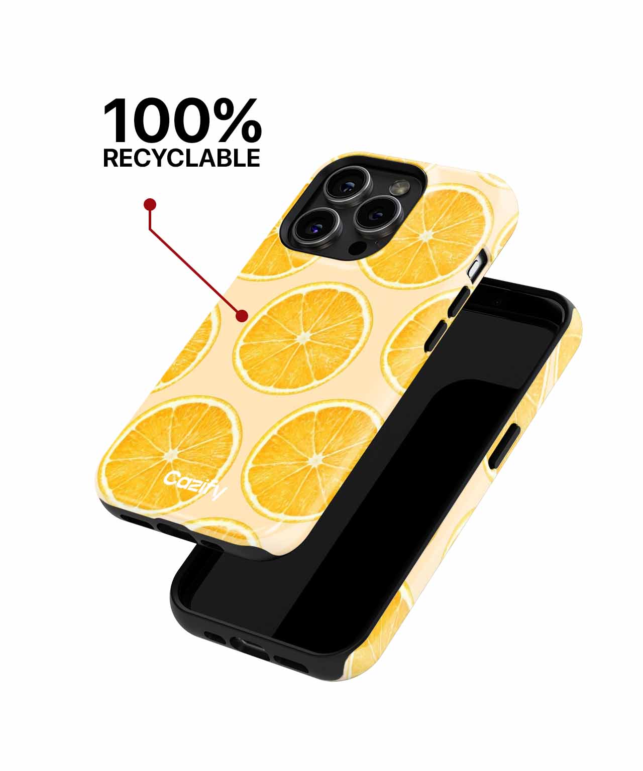 Zesty Sunshine Delightful Lemon Pattern iPhone case Case Cazify - Delivery Canada