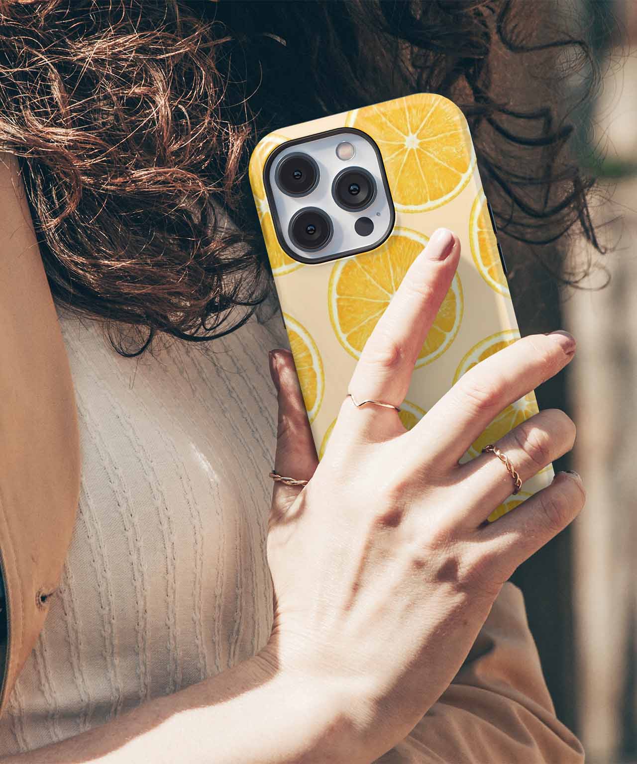 Zesty Sunshine Delightful Lemon Pattern iPhone case Case Cazify - Delivery Canada
