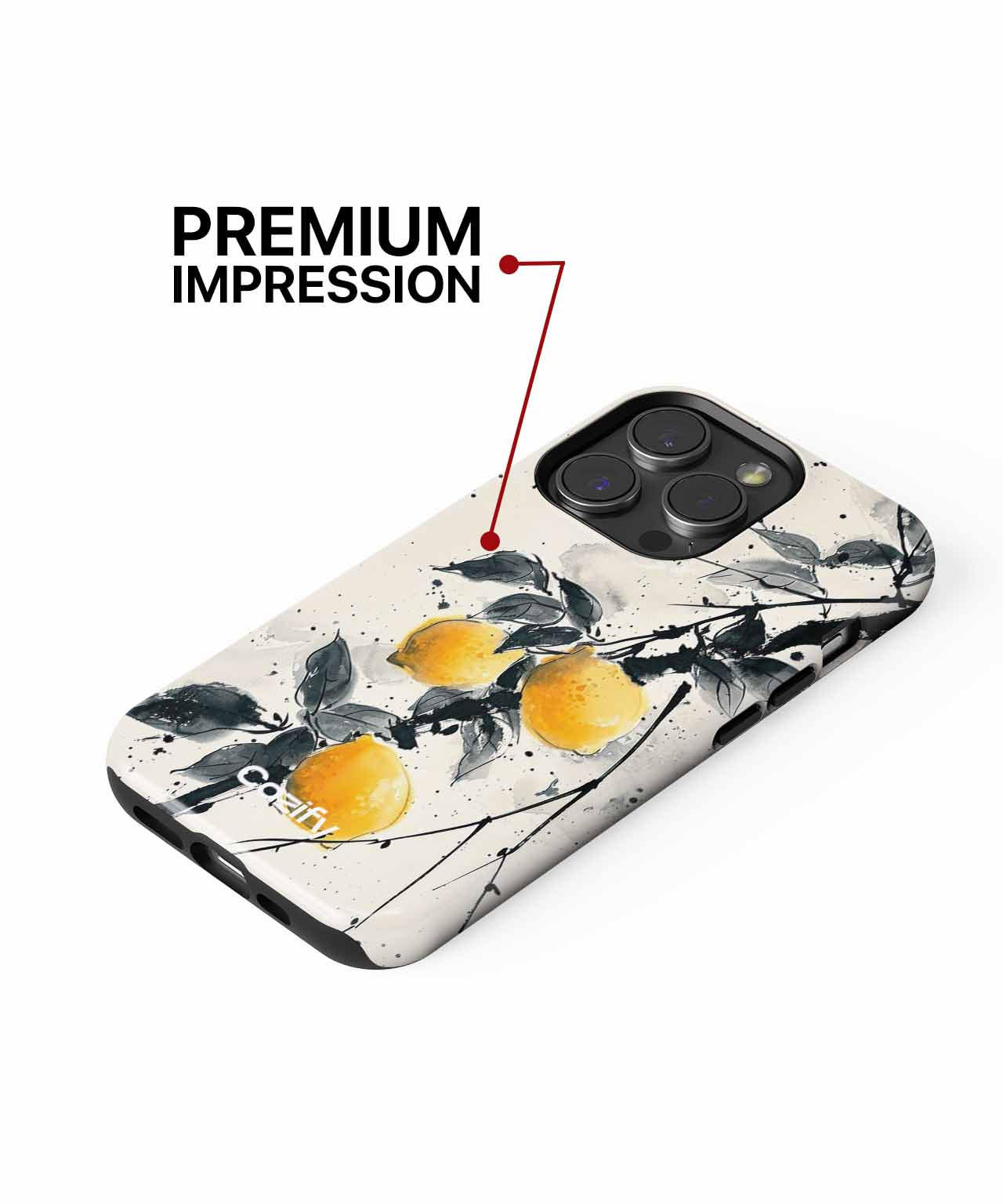 Zesty Yellow Lemons on a Branch iPhone case Case Cazify - Delivery Canada