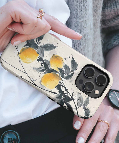 Zesty Yellow Lemons on a Branch iPhone case Case Cazify - Delivery Canada