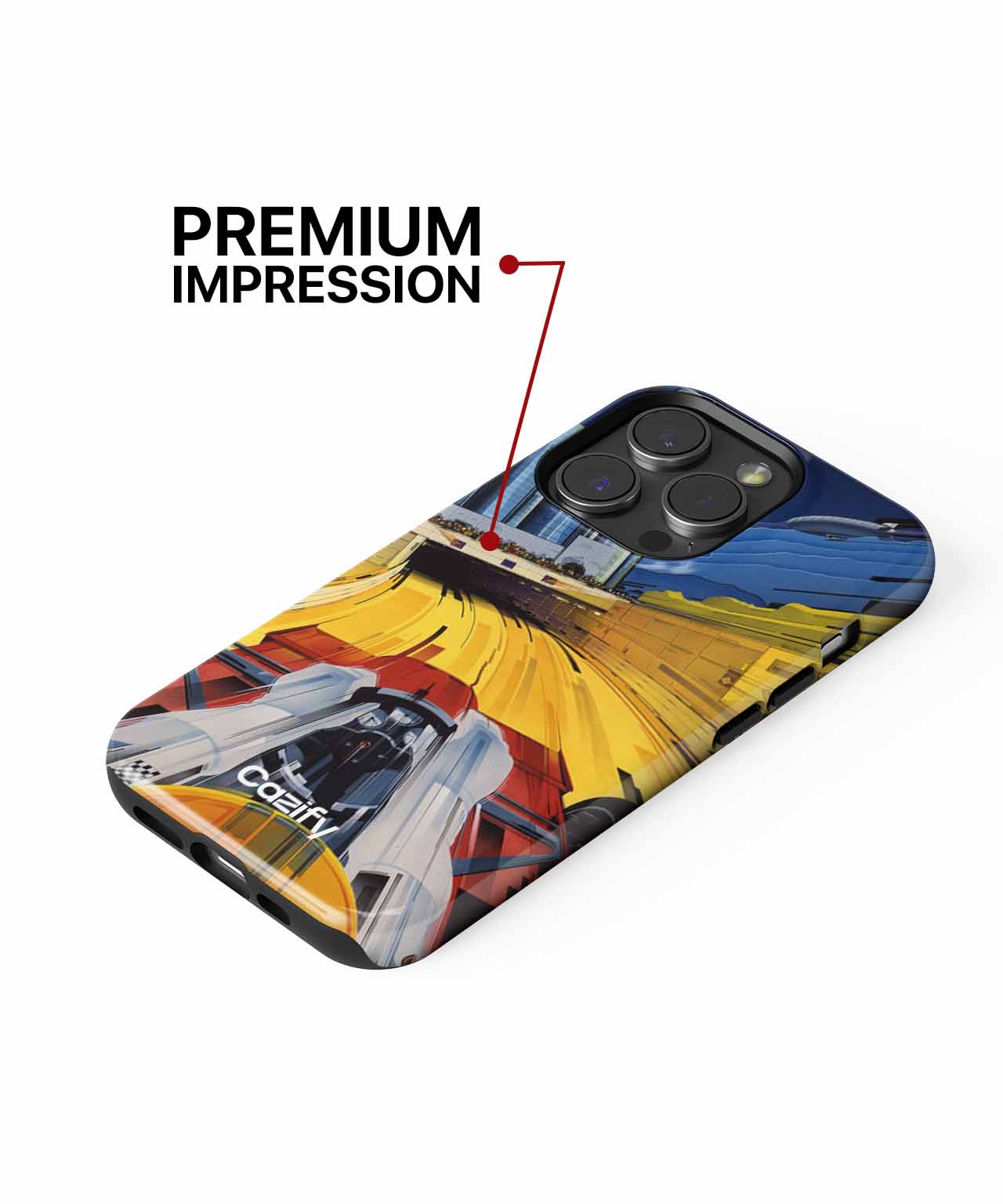 Zooming Through the Cityscape Adventure iPhone case Case Cazify - Delivery Canada