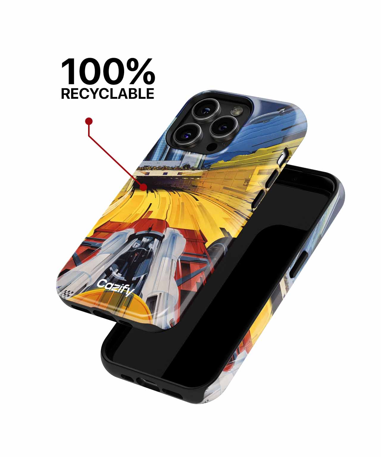 Zooming Through the Cityscape Adventure iPhone case Case Cazify - Delivery Canada